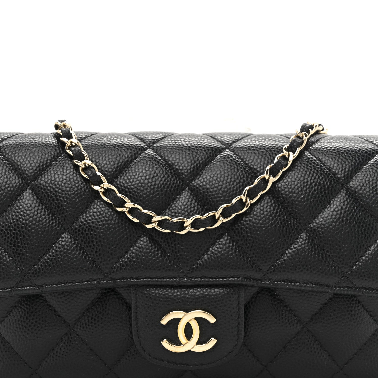 Chanel Caviar Quilted Glasses Case With Chain Black 8 of 10