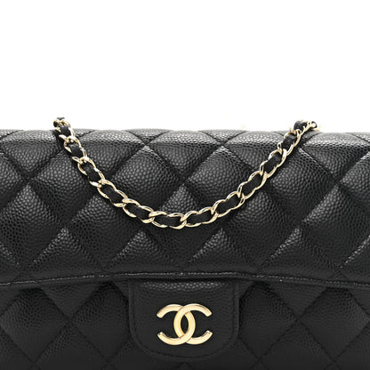 Chanel Caviar Quilted Glasses Case With Chain Black 8 of 10