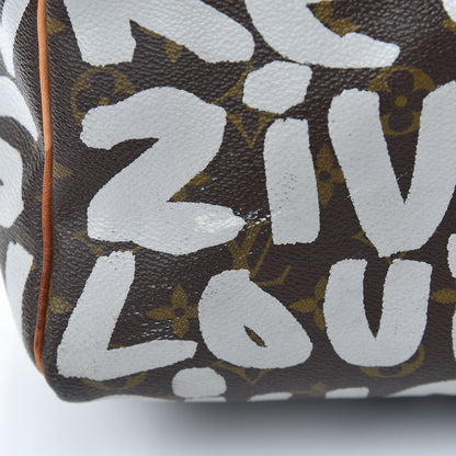 Louis Vuitton Graffiti Keepall 50 Silver 17 of 28