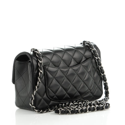Chanel Lambskin Quilted Mini Rectangular Flap Black 3 of 8