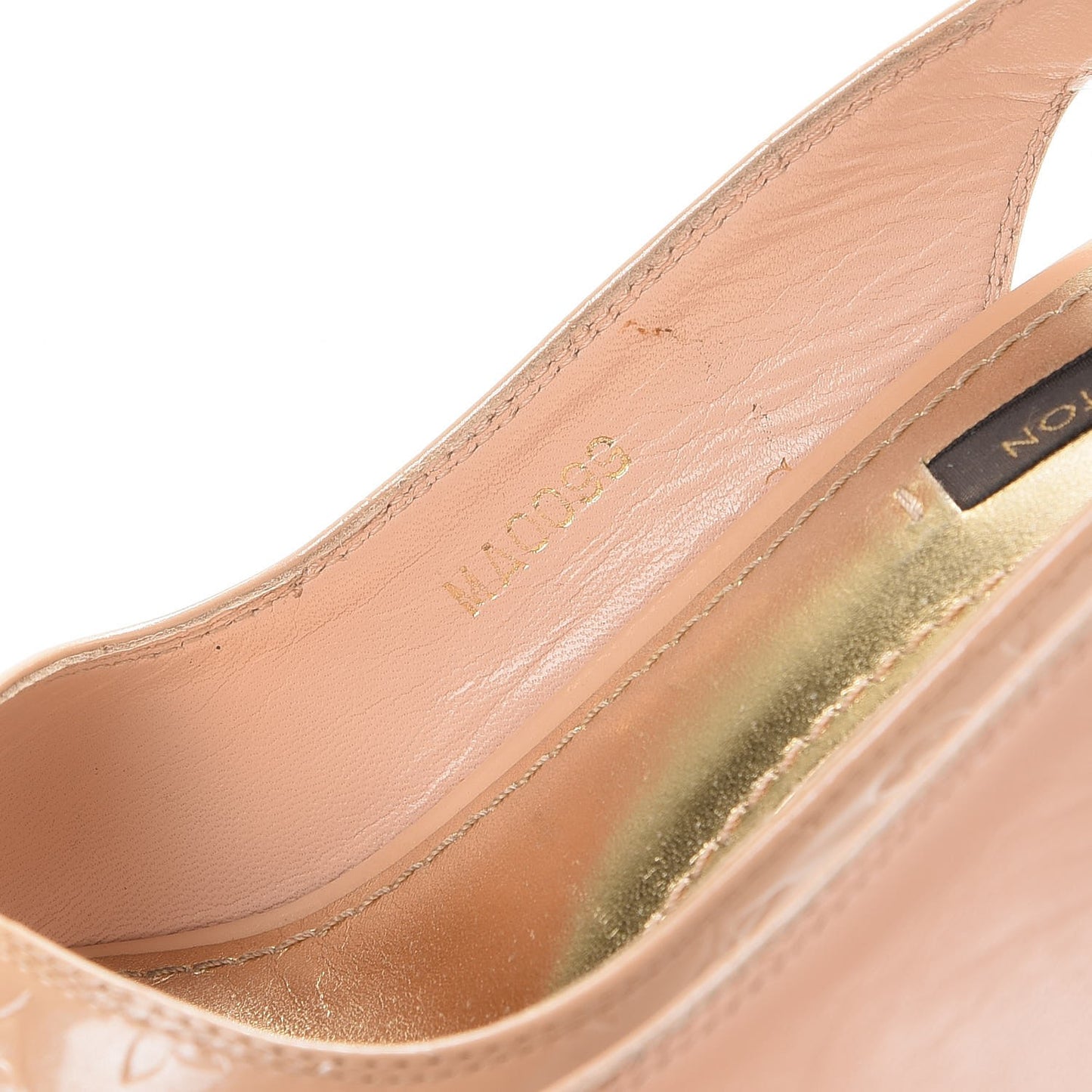 Vernis No Doubt Slingback Heels 36.5 Rose Poudre