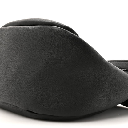 The Row Grained Calfskin Small Slouchy Banana Bag Black 9 of 10
