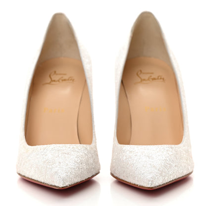 Christian Louboutin Glitter Givre Decollete 554 85 Pumps 37.5 White 2 of 9
