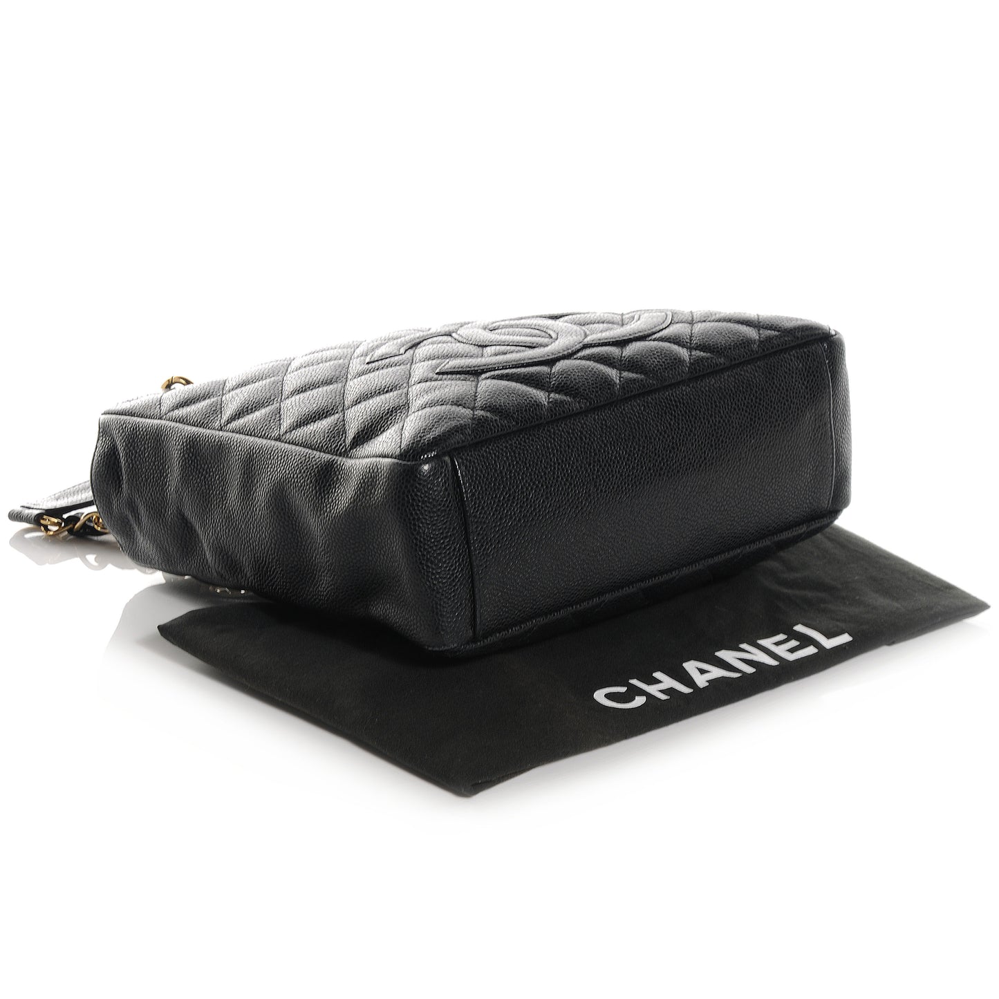 Caviar Petit Shopping Tote PST Black