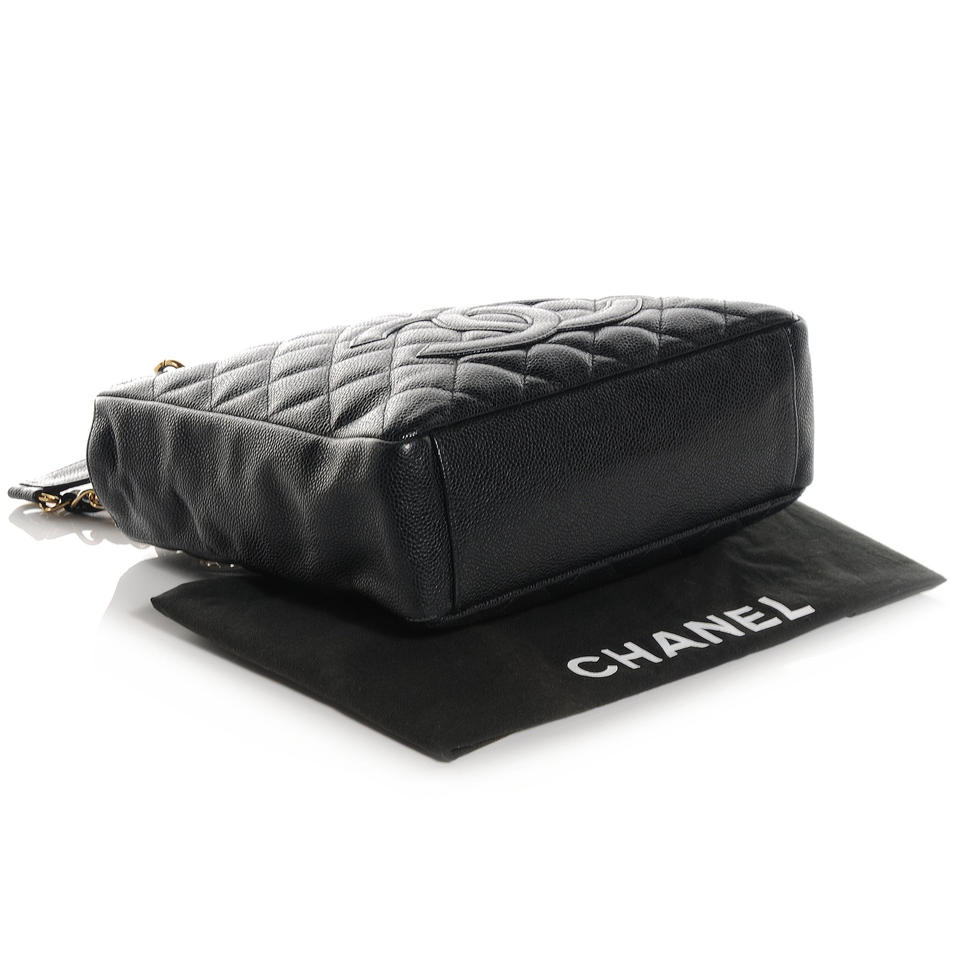 Chanel Caviar Petit Shopping Tote PST Black 4 of 7