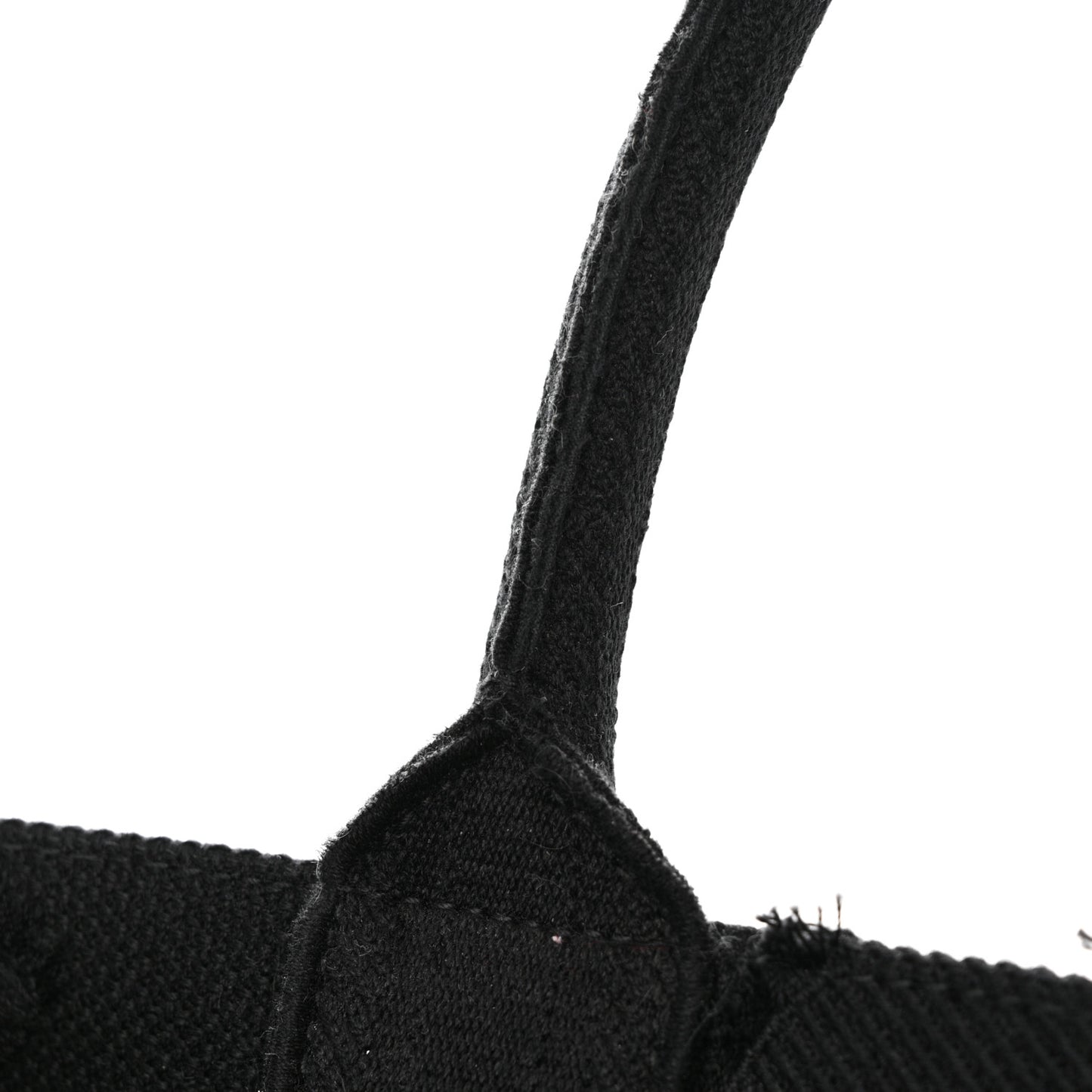 Canvas Embroidered Camouflage Book Tote Black