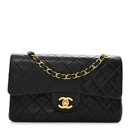 Chanel Lambskin Quilted Small Double Flap Black 1 of 15