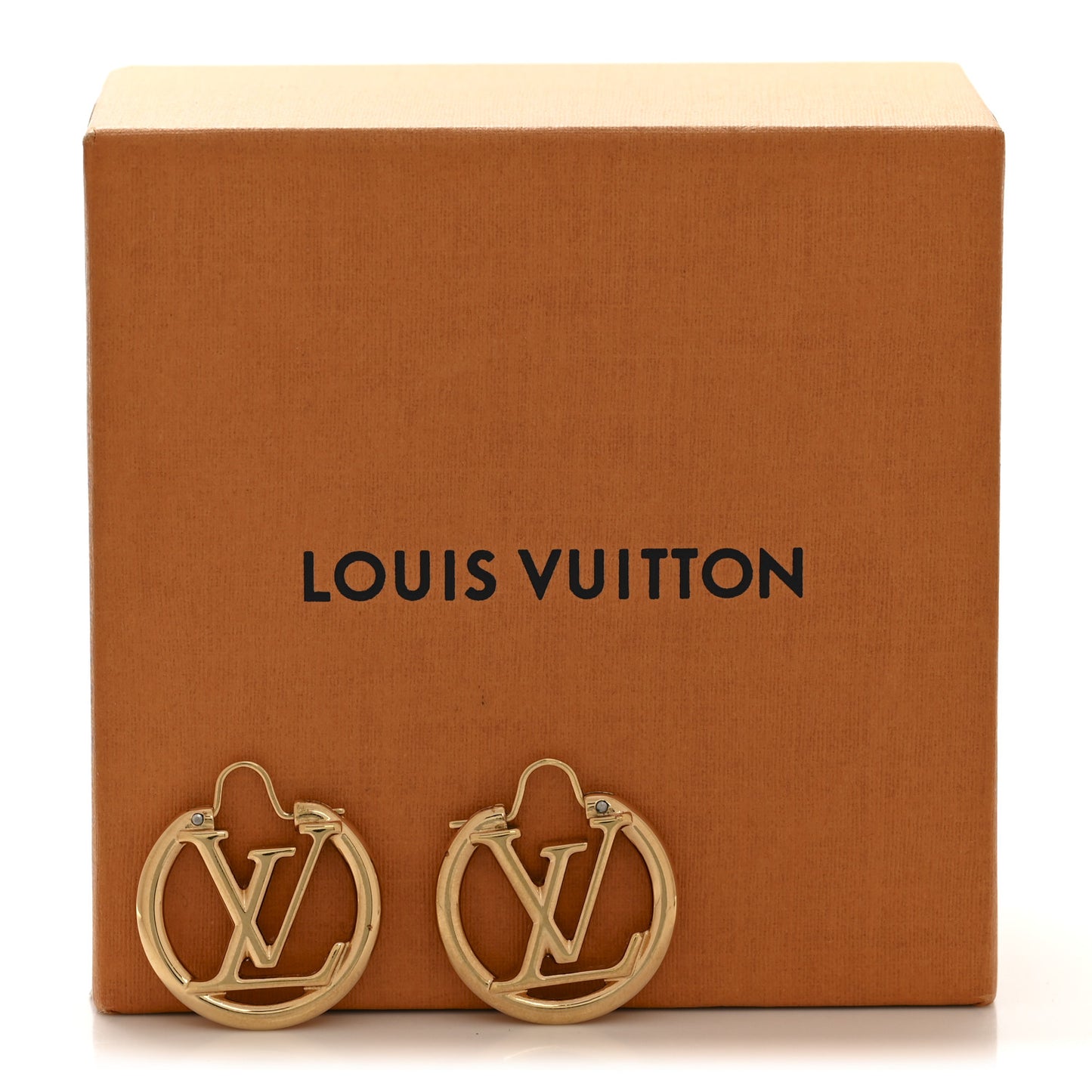 Metal Small Louise Hoop Earrings Gold