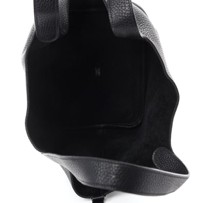 Hermes Taurillon Clemence Picotin 22 MM Black 5 of 10