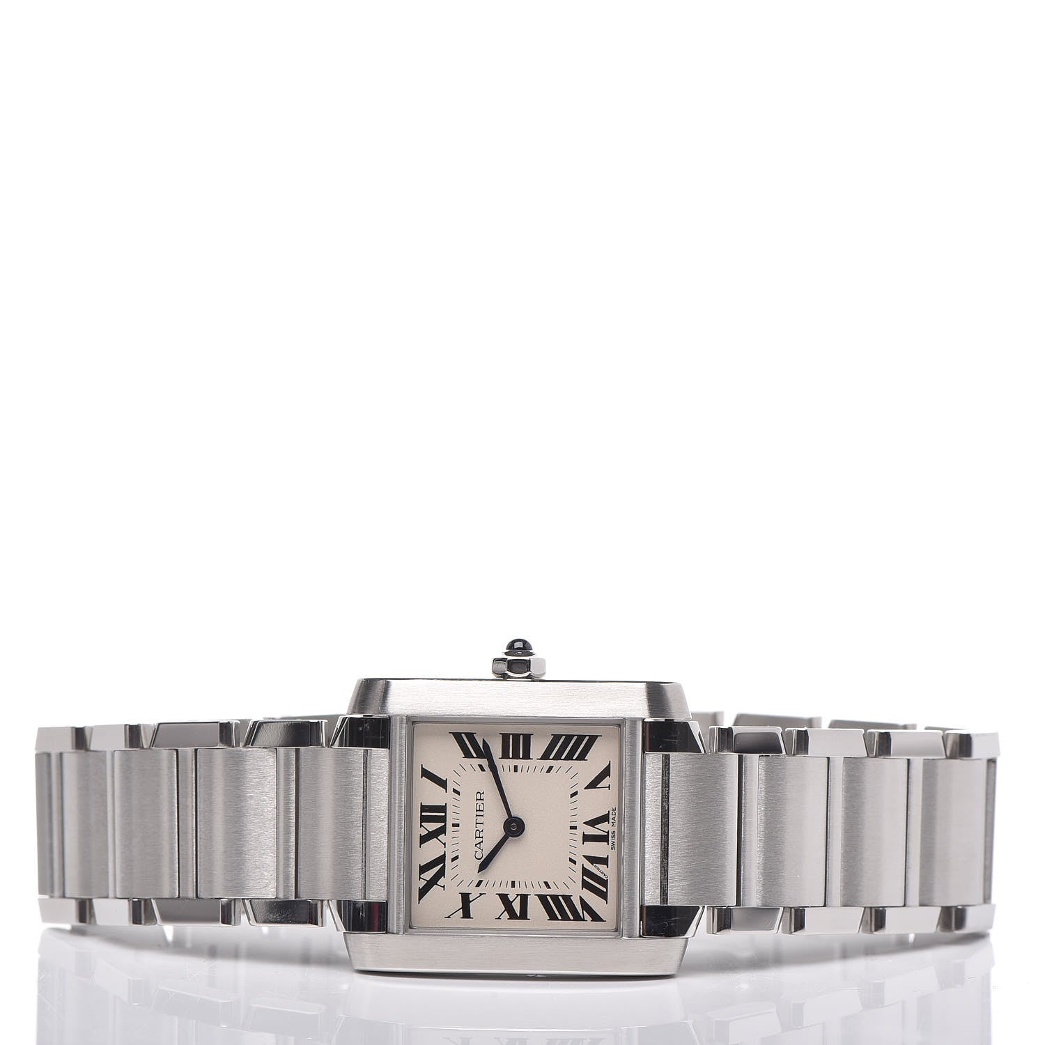 Cartier Stainless Steel 25mm Tank Francaise Quartz Watch 3 of 7