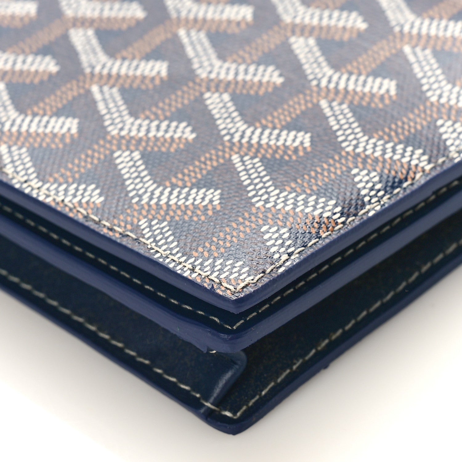 Goyard Goyardine Richelieu Wallet Navy 9 of 10