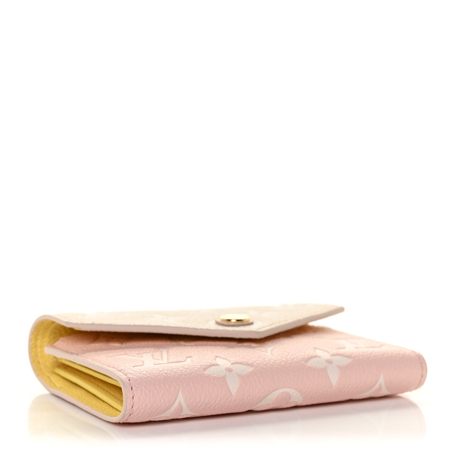 Louis Vuitton Empreinte Monogram Spring In The City Victorine Wallet Pink Beige Yellow 4 of 11