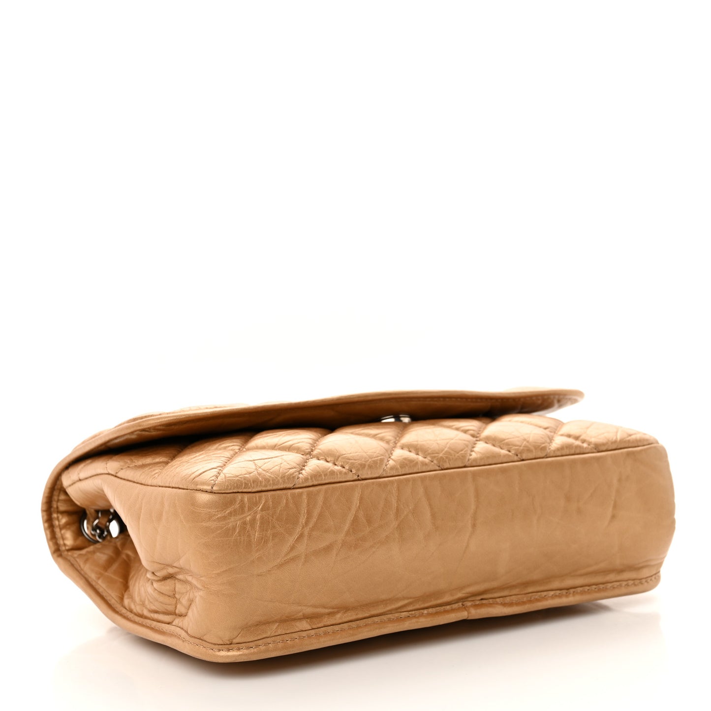 Aged Calfskin Vintage Ligne Flap Gold