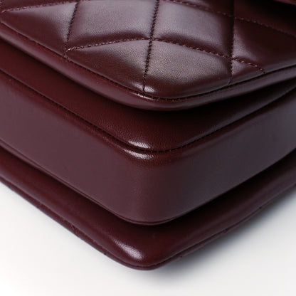 Chanel Lambskin Quilted Small Trendy CC Flap Dual Handle Bag Burgundy 10 of 10