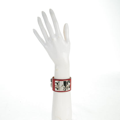 Hermes Matte Alligator Collier De Chien CDC Bracelet S Rouge H 2 of 8