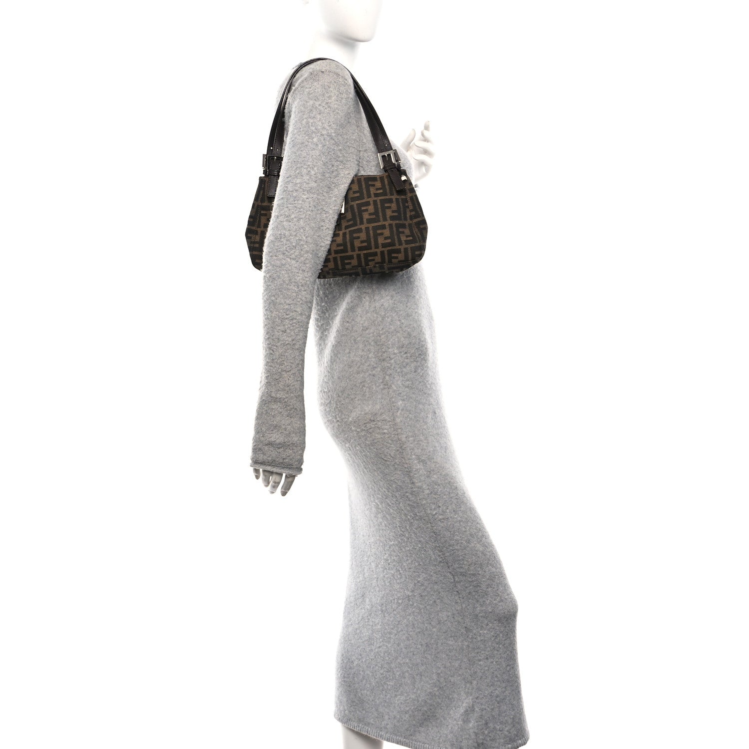 Fendi Zucca Shoulder Bag Tobacco 2 of 9