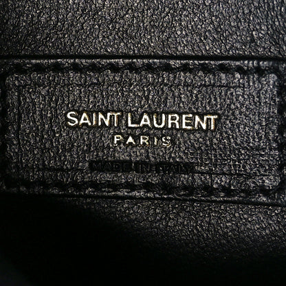 Saint Laurent Grain de Poudre Quilted 80's Vanity Bag Black 6 of 11