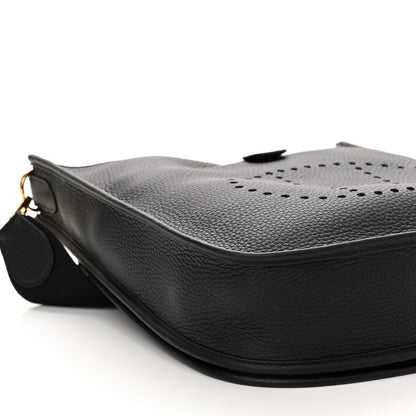 Hermes Taurillon Clemence Evelyne III PM Black 9 of 11