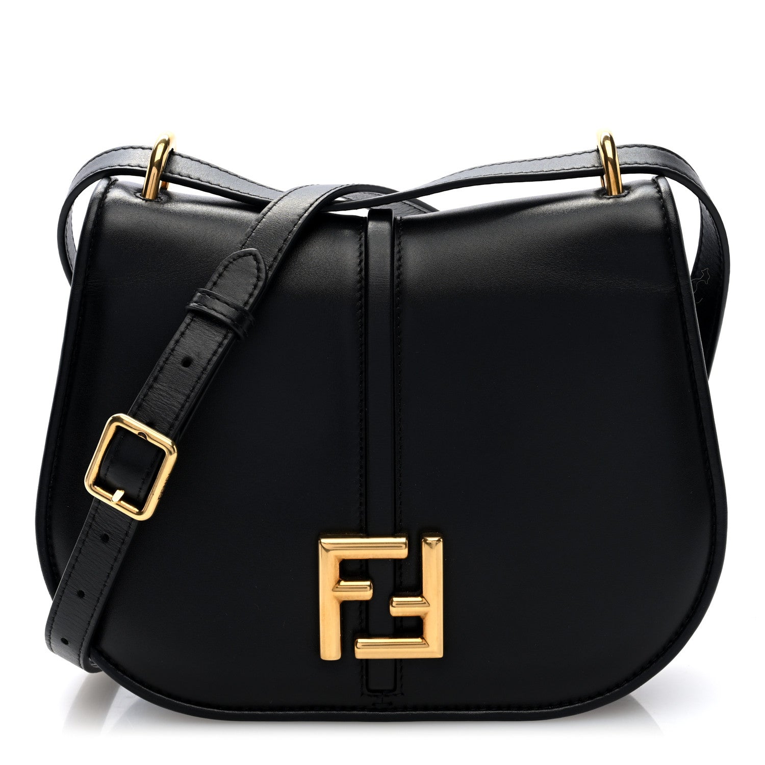 Fendi Vitello Brenta Cher Medium Fendi C'mon Black 1 of 9