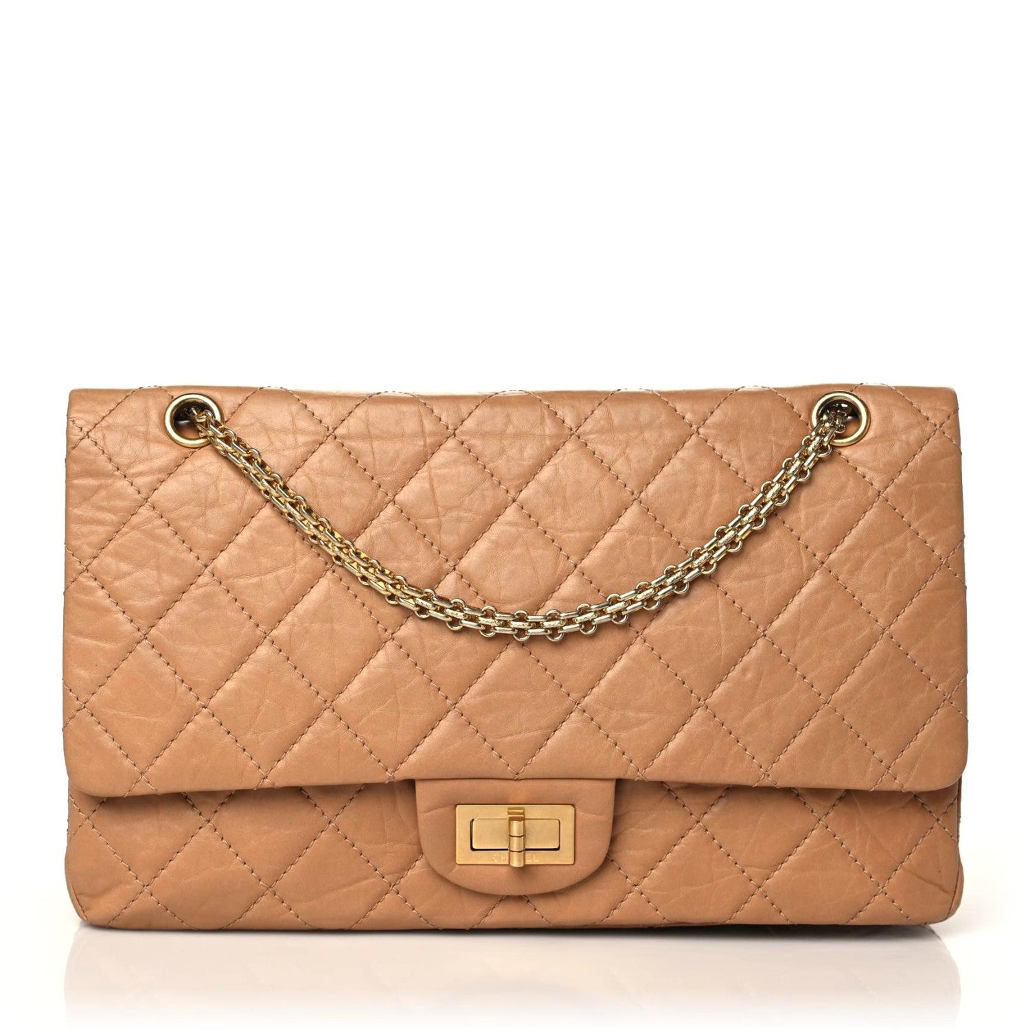 Chanel Aged Calfskin Quilted 2.55 Reissue 227 Flap Brown 1 of 8