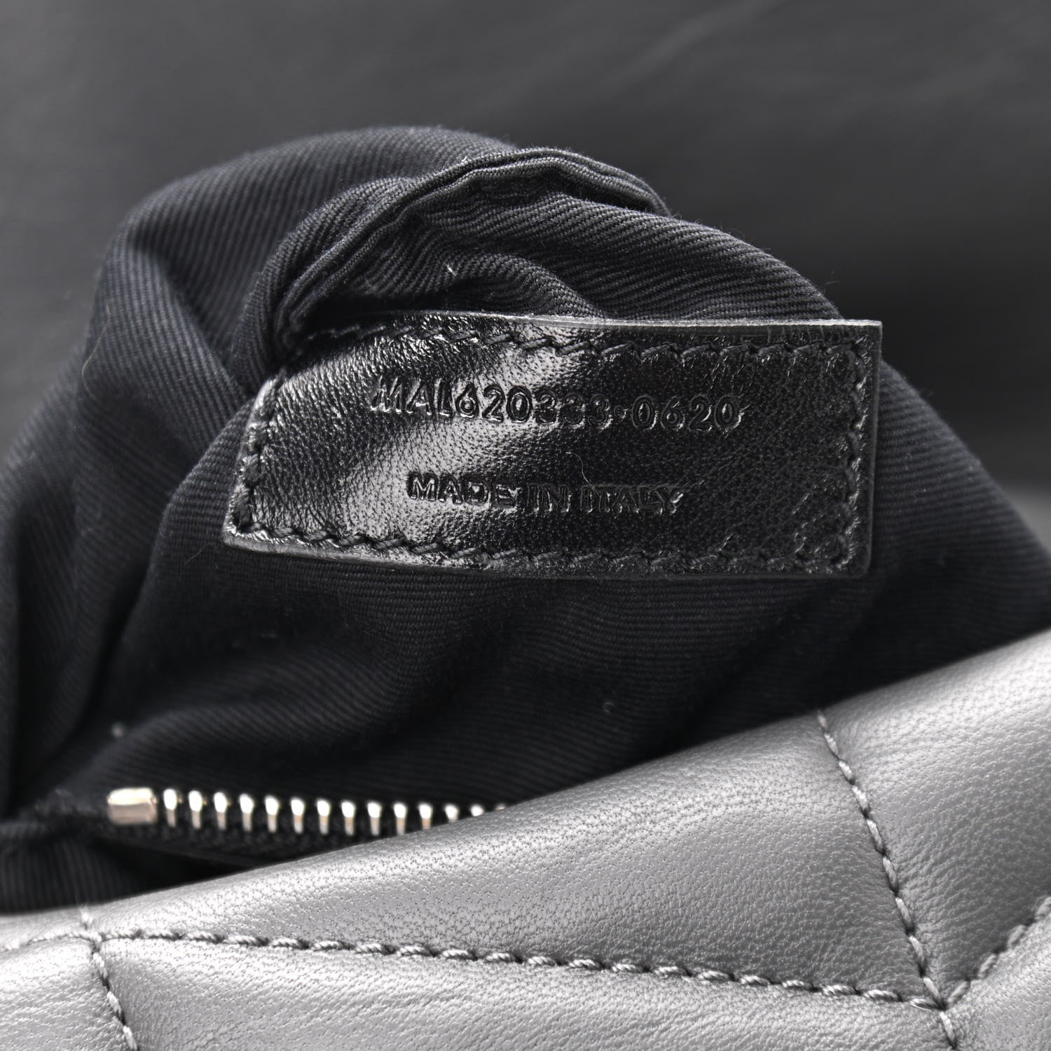 Saint Laurent Lambskin Quilted Toy Loulou Puffer Monogram Chain Satchel Storm 7 of 10