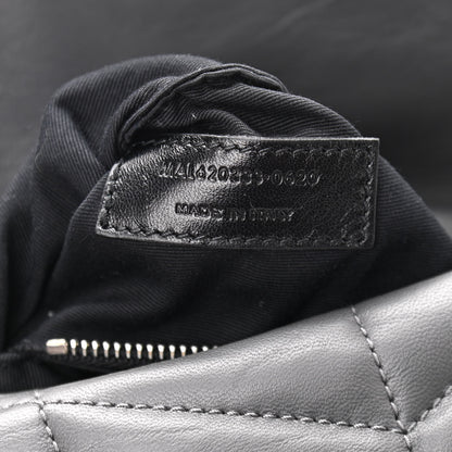 Saint Laurent Lambskin Quilted Toy Loulou Puffer Monogram Chain Satchel Storm 7 of 10