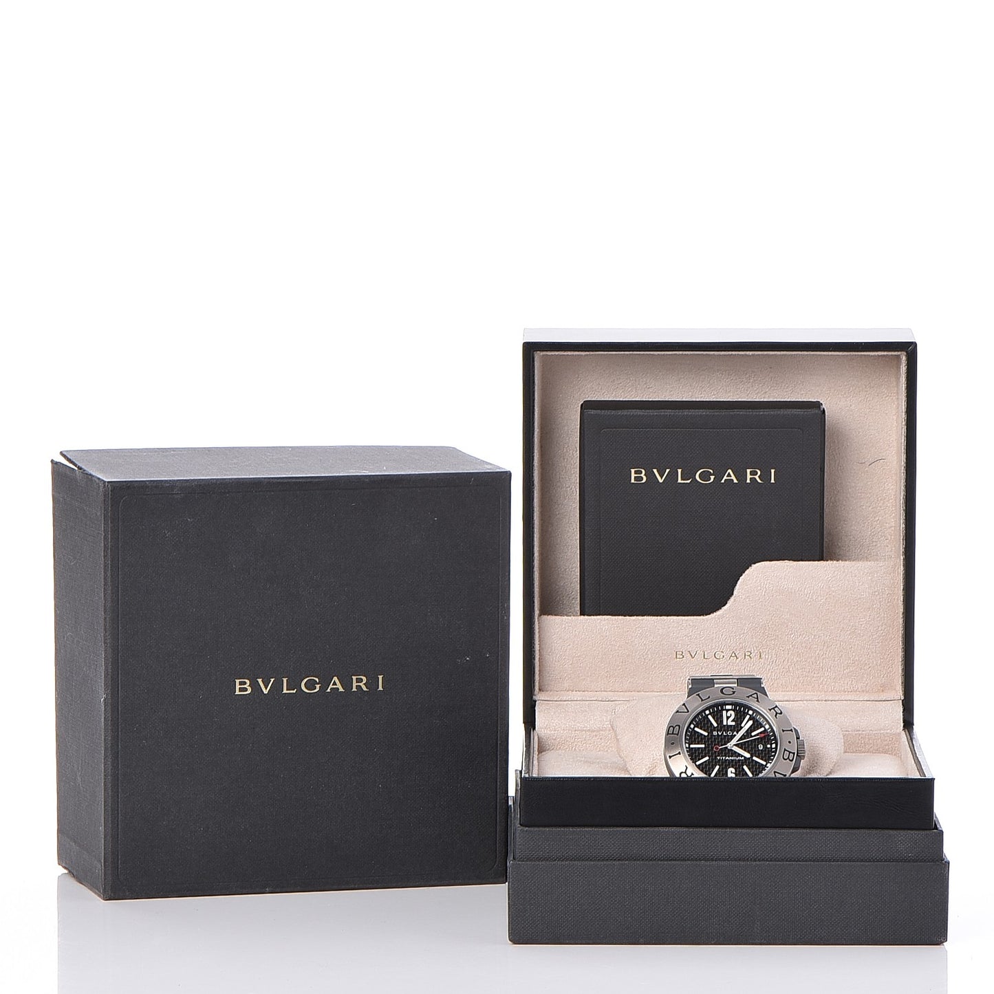 Titanium Rubber 44mm Diagono Automatic Watch Black