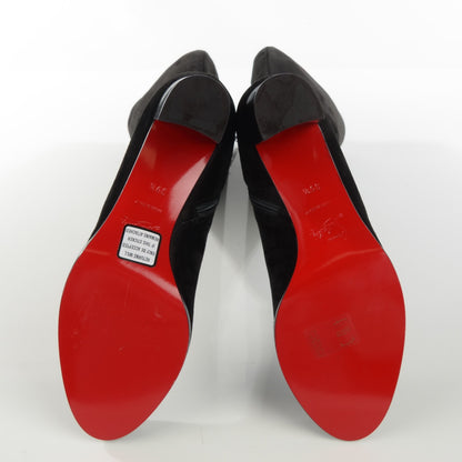 Christian Louboutin Veau Velours Yvonne 60 Boots 39.5 Black 6 of 8