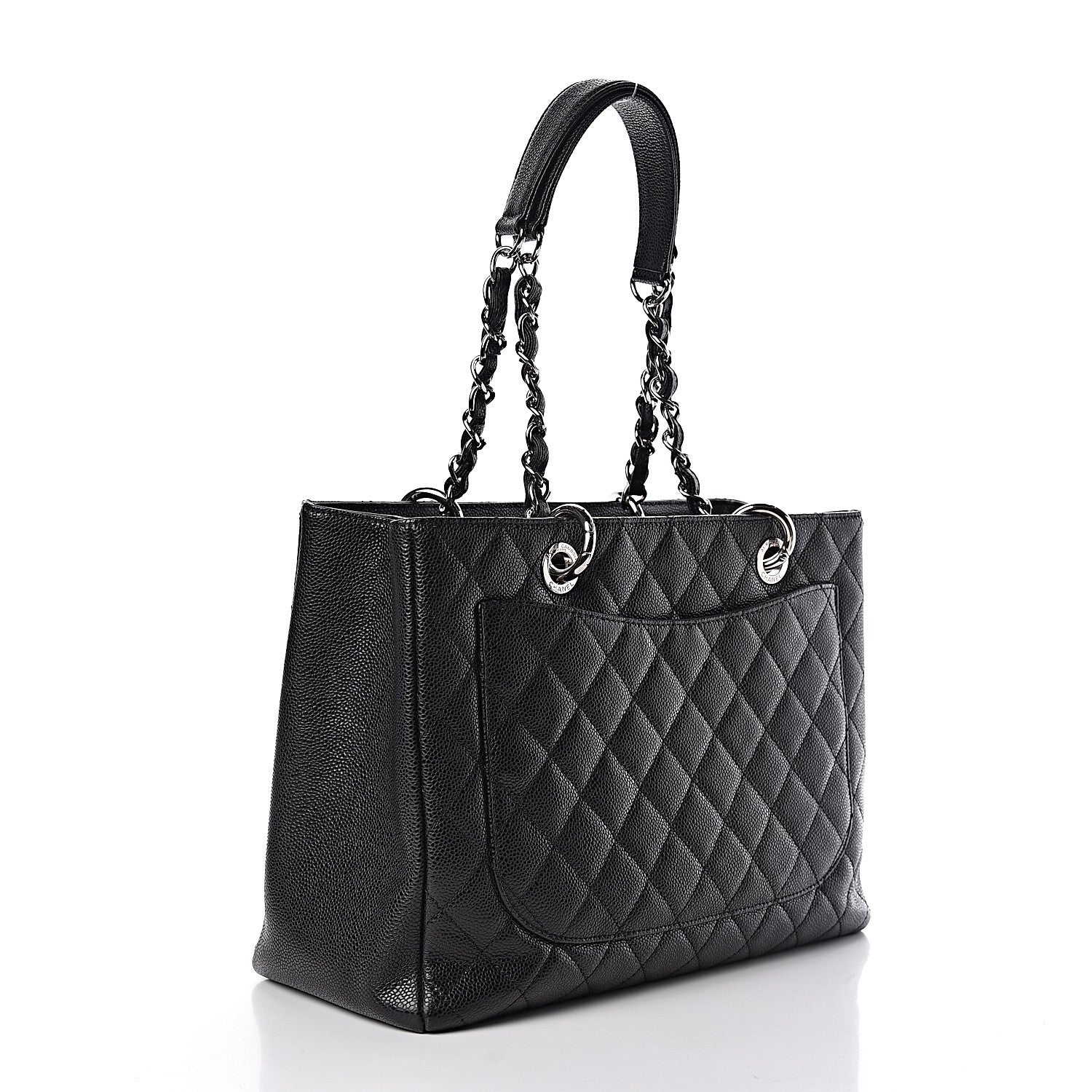 Chanel Caviar Quilted Grand Shopping Tote GST Black 3 of 13
