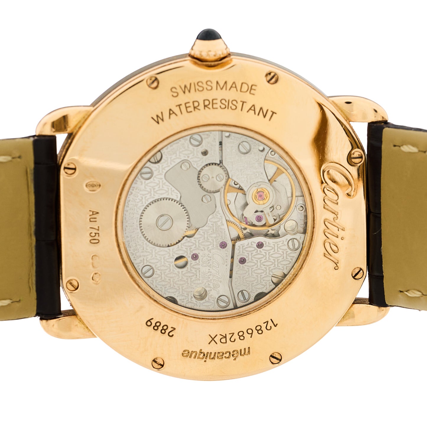 18K Pink Gold Alligator 36mm Ronde Louis Manual Winding Watch