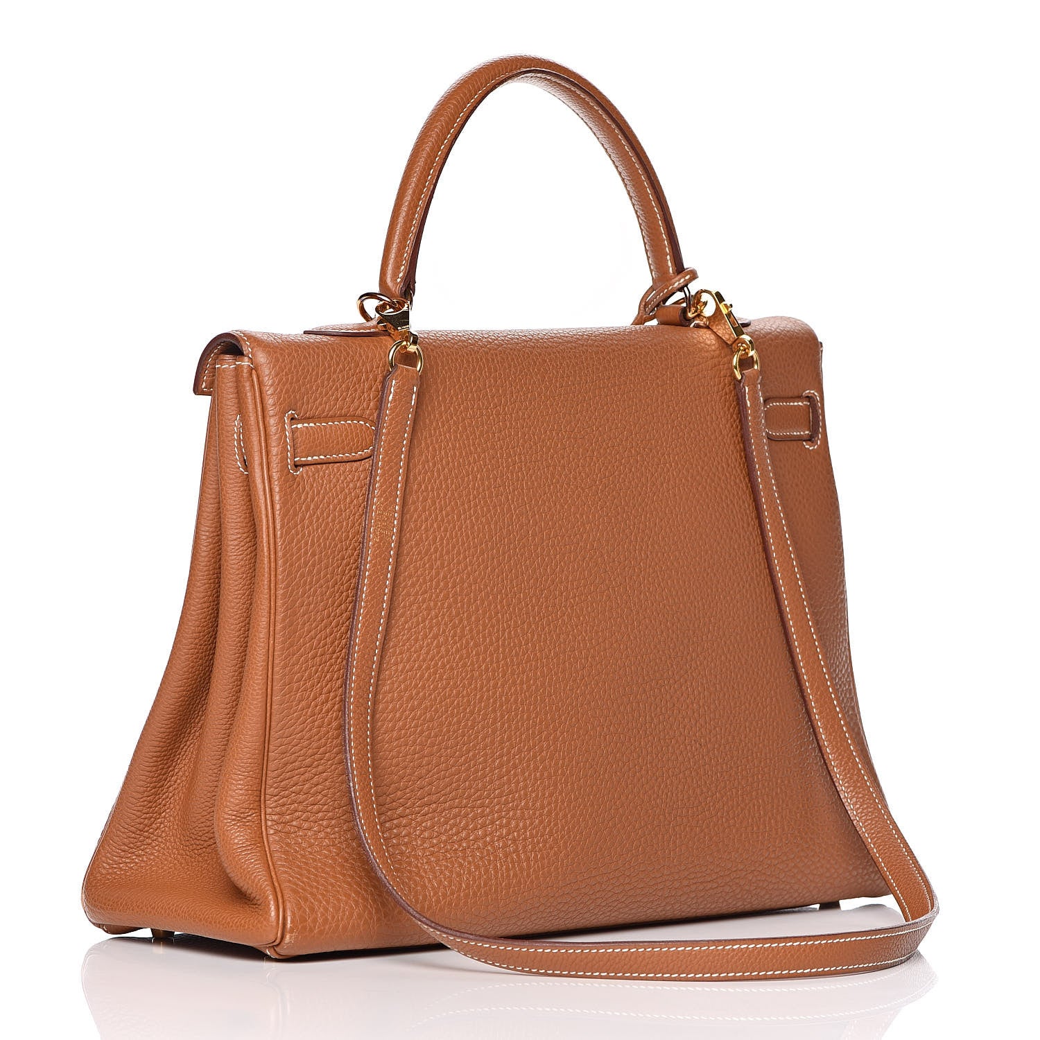 Hermes Togo Kelly Retourne 35 Gold 3 of 38