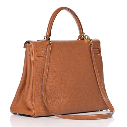 Hermes Togo Kelly Retourne 35 Gold 3 of 38
