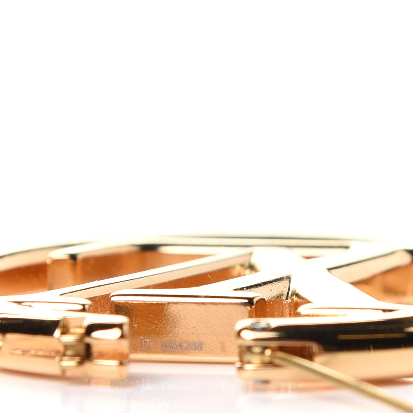 Metal Louise Hoop Earrings Gold
