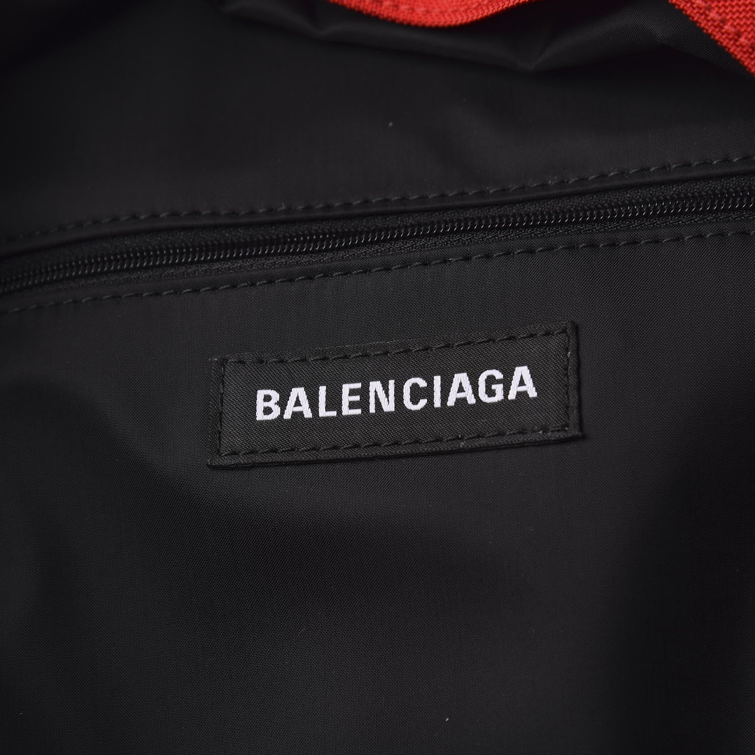 Balenciaga Nylon Logo Embroidered Double Pack Backpack Red Blue 5 of 8