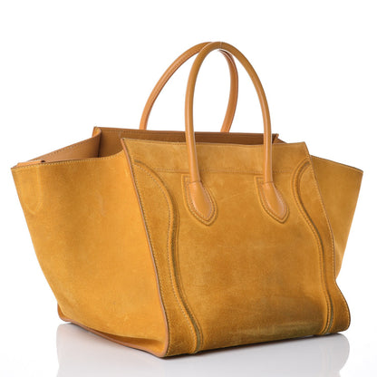 Celine Suede Medium Phantom Luggage Amber 3 of 18