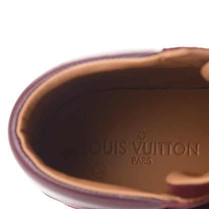 Louis Vuitton Calfskin Suede Postmark Wedge Sneakers 39.5 Bordeaux 7 of 8