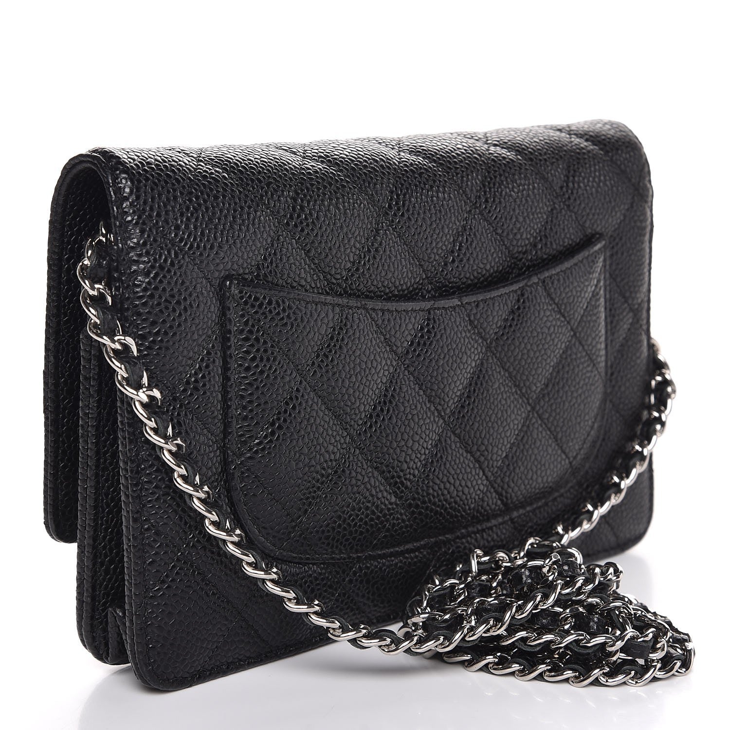 Chanel Caviar Quilted Wallet On Chain WOC Black 3 of 9
