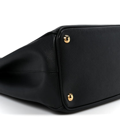 Prada Saffiano Medium Galleria Double Zip Tote Black 8 of 9