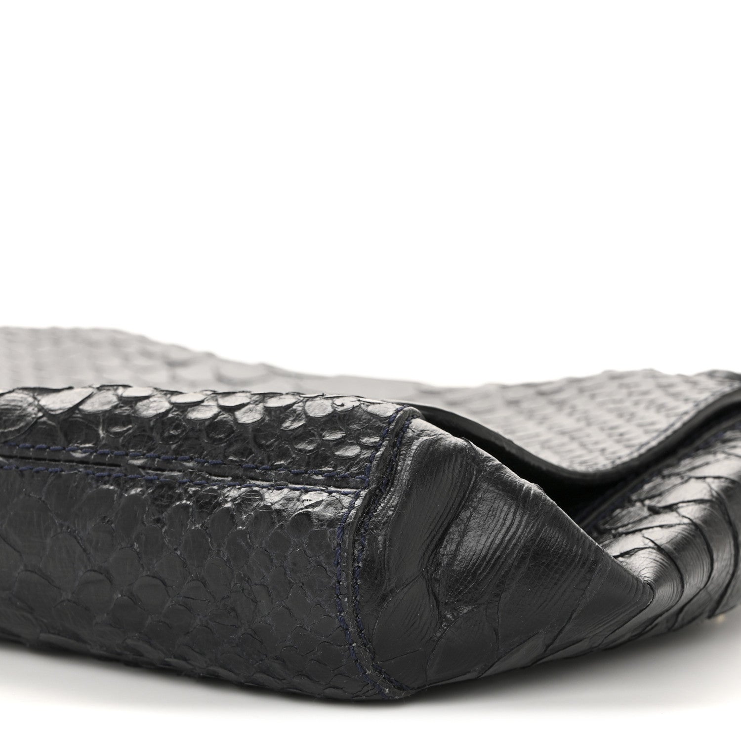 Mulberry Snakeskin Small Lily Flap Navy 11 of 14