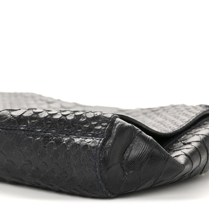 Mulberry Snakeskin Small Lily Flap Navy 11 of 14