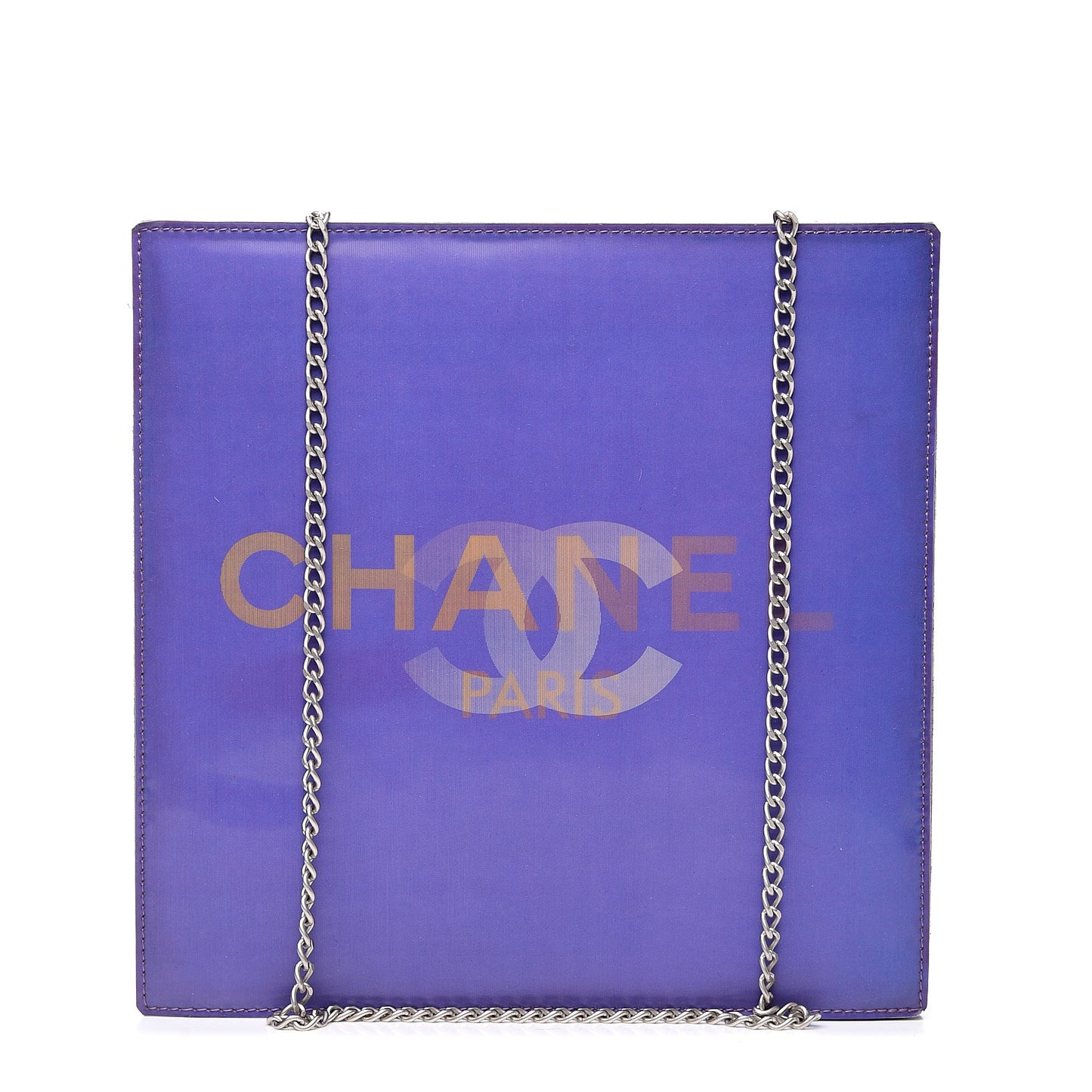 Vinyl Hologram CC Shoulder Bag Purple