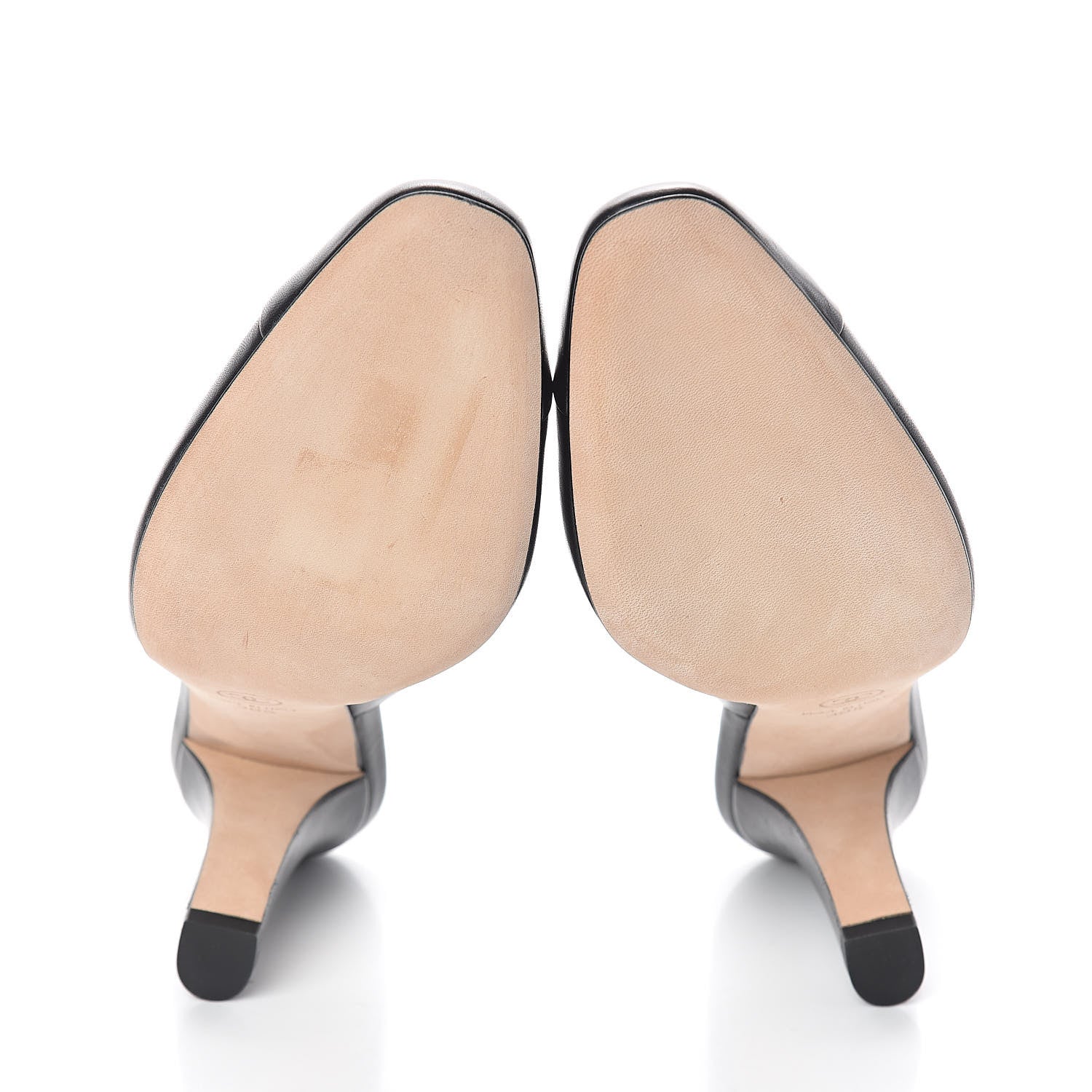 Chanel Lambskin Cap Toe CC Mules 38.5 Black 7 of 7