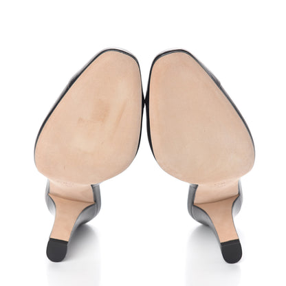 Chanel Lambskin Cap Toe CC Mules 38.5 Black 7 of 7