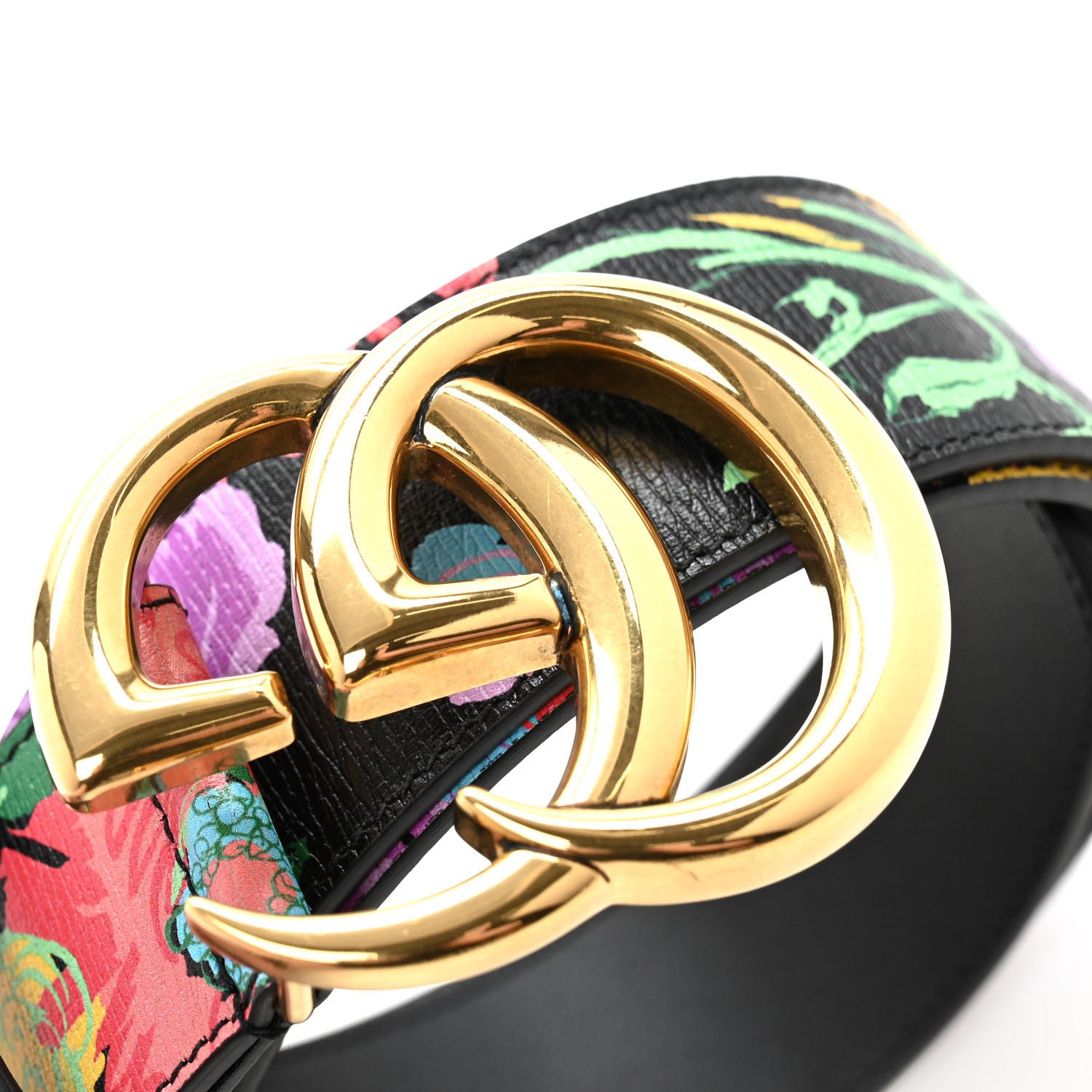Gucci x Ken Scott Calfskin Double G 40mm Belt 80 32 Black Multicolor 8 of 8