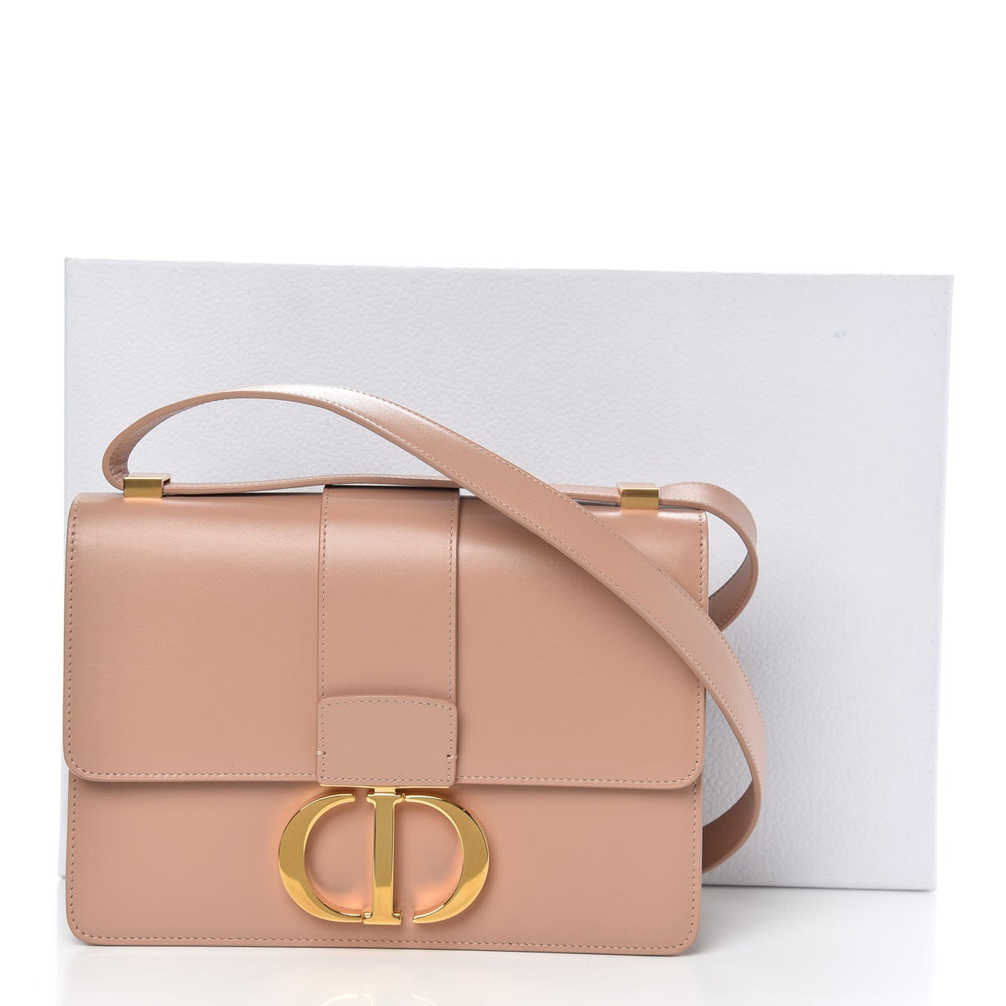Box Calfskin 30 Montaigne Flap Bag Rose Des Vents