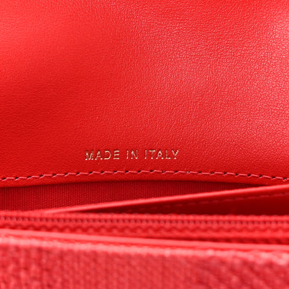Chanel Canvas Deauville Flap Wallet Red 7 of 8