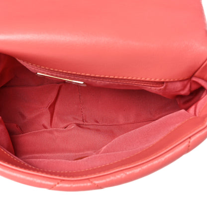 Chanel Goatskin Quilted Medium Chanel 19 Flap Pink 5 of 9
