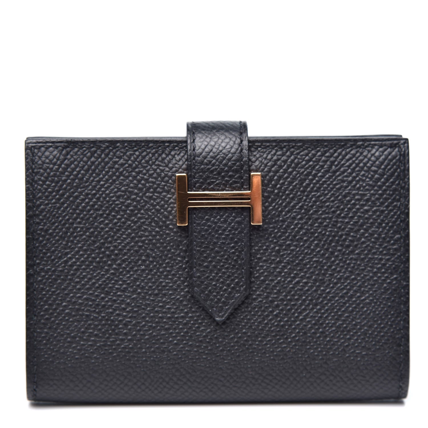 Hermes Epsom Bearn Card Holder Wallet Black 1 of 8