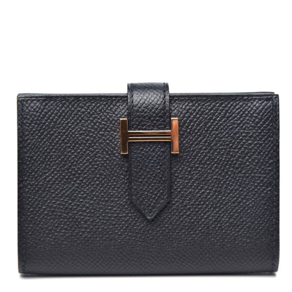 Hermes Epsom Bearn Card Holder Wallet Black 1 of 8