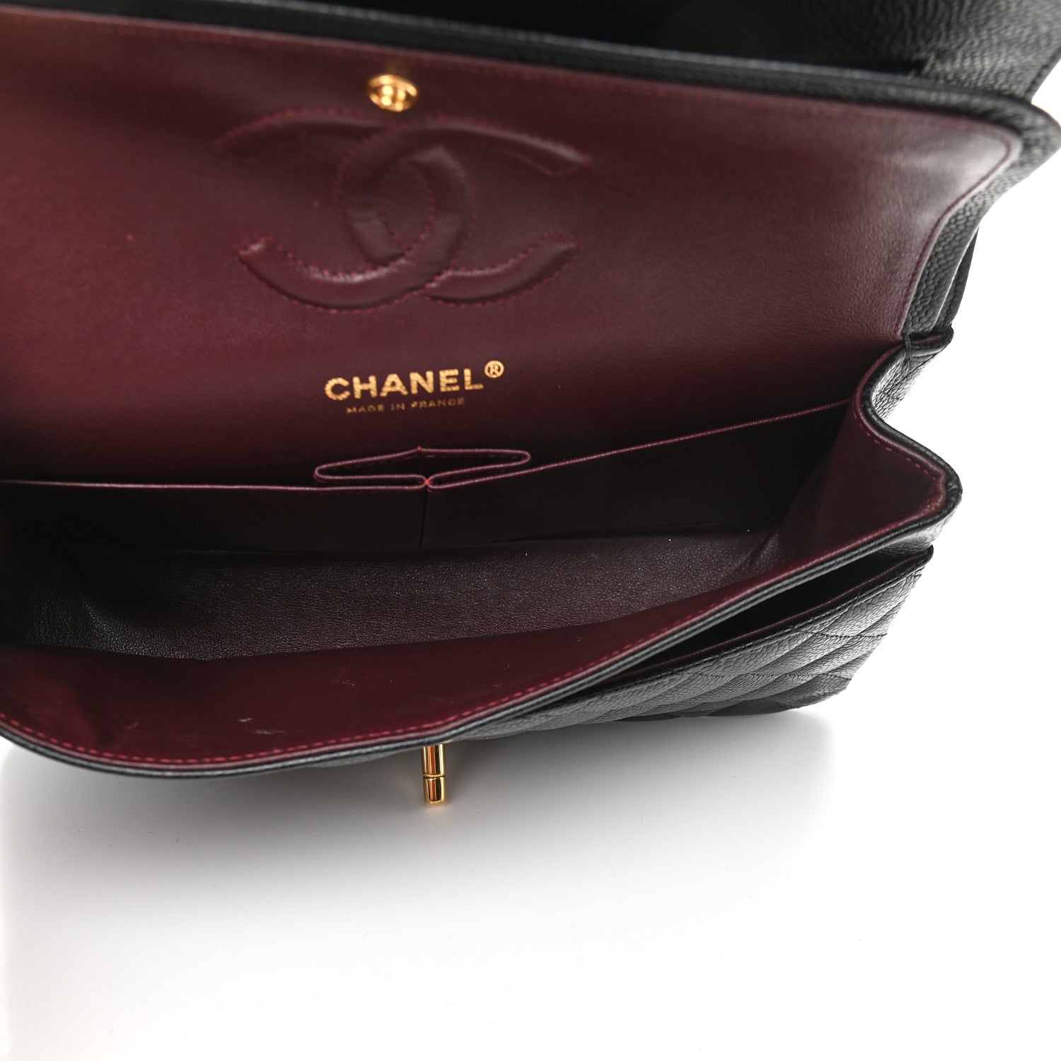 Chanel Caviar Quilted Medium Double Flap Black 5 of 10
